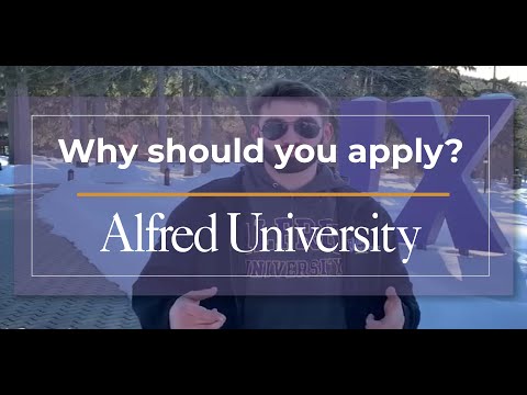 Why Should You Apply to AlfredU?