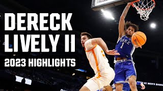 Dereck Lively II 2023 NCAA tournament highlights