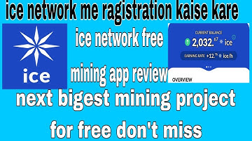 ice network mining review || ice network mining kaise kare || ice network scam or lagit review