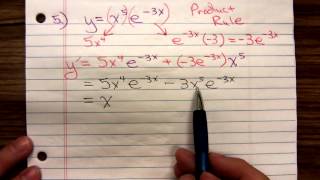 Math 1325 Derivative of e Formula and Examples