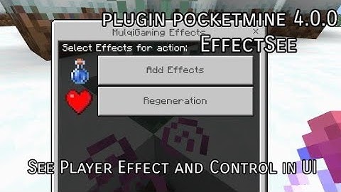 Plugin Pocketmine 4.0.0 EffectSee