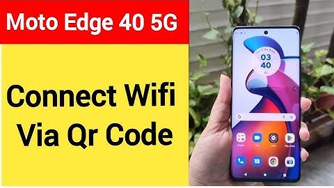 How to connect WiFi via QR code, Moto edge 40 5G me Bina password ke Wi Fi connect kaise karen