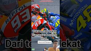 Duel berujung crash Marques Rossi! #shorts #motogp