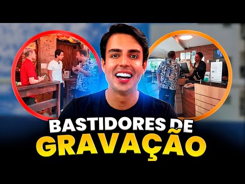 Bastidores de gravação!