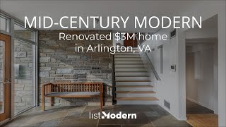 Inside $3M Mid-Century Modern Home in Arlington, VA | A Cinematic Home Tour