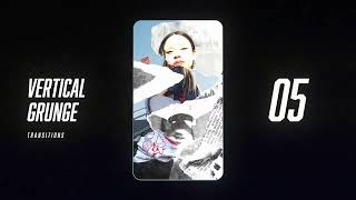 Vertical Grunge Transitions - Elements | After Effect Template