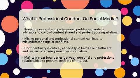 What Is Professional Conduct On Social Media? - Everyday-Networking