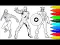 Spiderman Wolverine Iron Man Coloring Book | Colouring Pages for Kids with Colored Markers