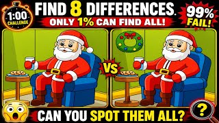 👀 Can You Find 8 Differences? 99% Fail This Santa Challenge! #puzzle #2