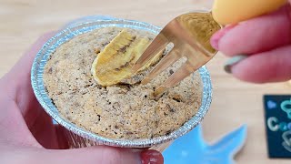 Ep.131 คัพเค้กกล้วยไข่สูตรคลีน ไม่แป้ง ไม่น้ำตาลจ้า Lady finger bananas cake with oat flour