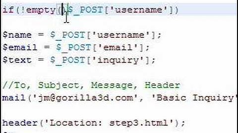 Html/Php Contact Form - Anti Spam