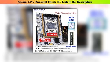Review QIYIDA X99 Motherboard Set LGA 2011-3 Kit Xeon E5 2650 V4 CPU Processor With 16GB DDR4 ECC R