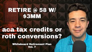 84: Retire @ 58 w/ $3million. Prioritize ACA Premium Tax Credits or Roth Conversions