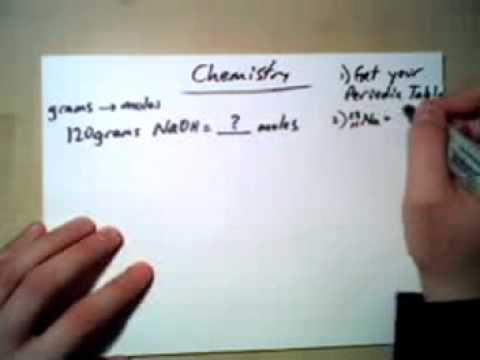 Converting Grams to Moles from www.310Tutoring....