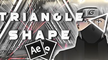Animated Triangle Shape Tutorial | After effect amv tutorial