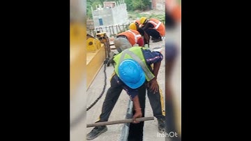 Gluing Work of Segment#Concrete#Glue work#Segment#Bridge Construction