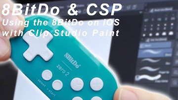 How to use an 8BitDo Zero 2 controller with Clip Studio Paint on iPad