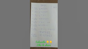 Integration formula sheet #trick #viral #short video#easy # How to make math easy# subscribe 👇👇