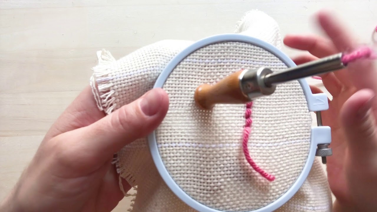 Is this craft only possible with monk's cloth if i wanna use wool yarn? :  r/PunchNeedle