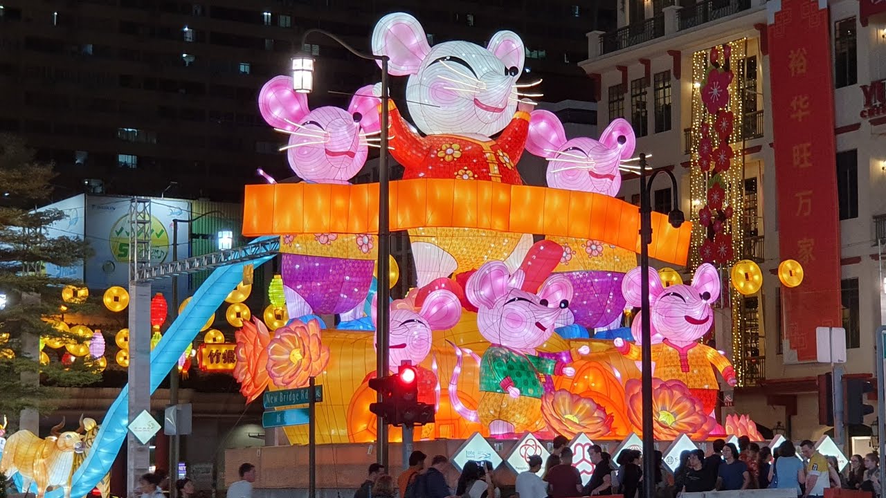 Chinese New Year 2020 Singapore | Chinatown Street Light-Up - YouTube