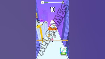 Roof Rails LVL 24 Gameplay FUN GAME #shorts #RoofRails #fungames #viralvideo
