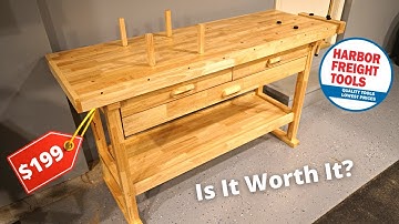 Harbor Freight Woodworking Workbench Unboxing, Assembly and Review