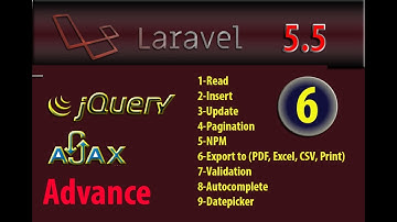 Laravel 5.5 advance export data to excel pdf csv print with jquery part 6