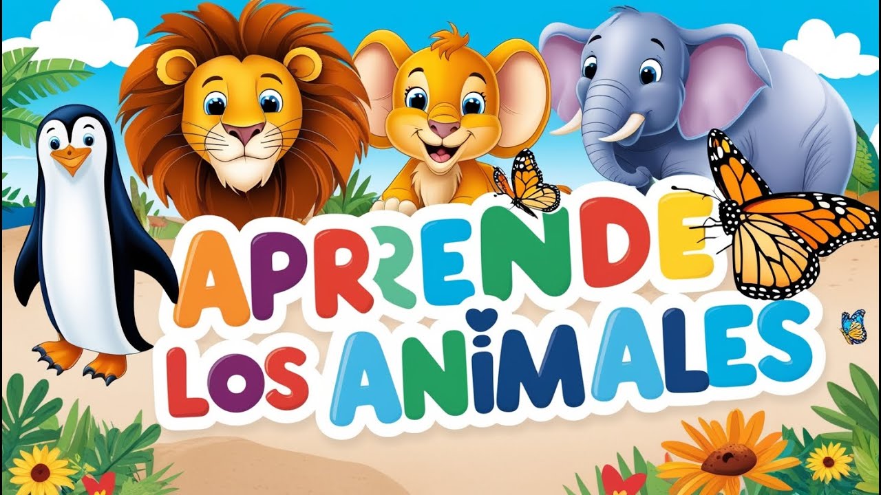 "🐾 Aprende los Animales 🦁🐧🐘🦋 | Video Divertido y Educativo para Niños ...