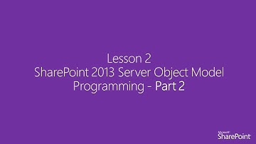 [Arabic] 2. SharePoint 2013 Server Object Model Programming - Part 2