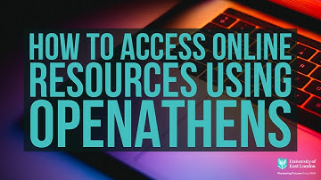 How to access online resources using OpenAthens
