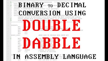 {125} Binary to Decimal Conversion using the Double Dabble Method in 68 bytes of 8085 Assembly