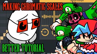 Sweating Tutorial : How to make an FNF Chromatic Scale - FL Studio Mobile