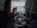 How Drummers Be When They Go Live 😂