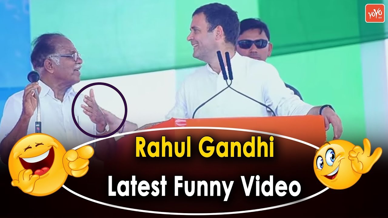 Rahul Gandhi Funny Speech in Kerala Congress Public Meeting | PJ Kurien |  #LatestComedy | YOYO TV - YouTube