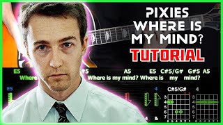 Как играть &quot;Pixies - Where Is My Mind?&quot; на гитаре | Разбор песни