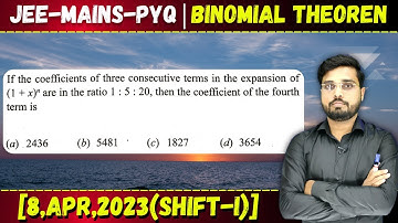 If the coefficients of three consecutive terms in the expansion of (1+x)n are in the ratio 1:5:20