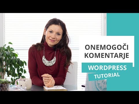 Onemogoči komentarje  – WordPress nasvet