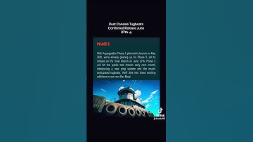 Rust Console Update Tugboats confirmed June 27th…#shorts #rust #rustconsole