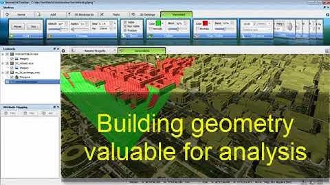 Extruded Buildings in Geoweb3d
