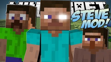 Minecraft | STEVE MOD (Creeper Steve, Killer Steves & More!) | Mod Showcase