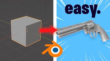 Blender Revolver Speed Modeling