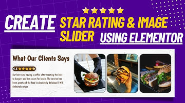 How to add image Carousel/Slider & Star Rating in WordPress with elementor with example design