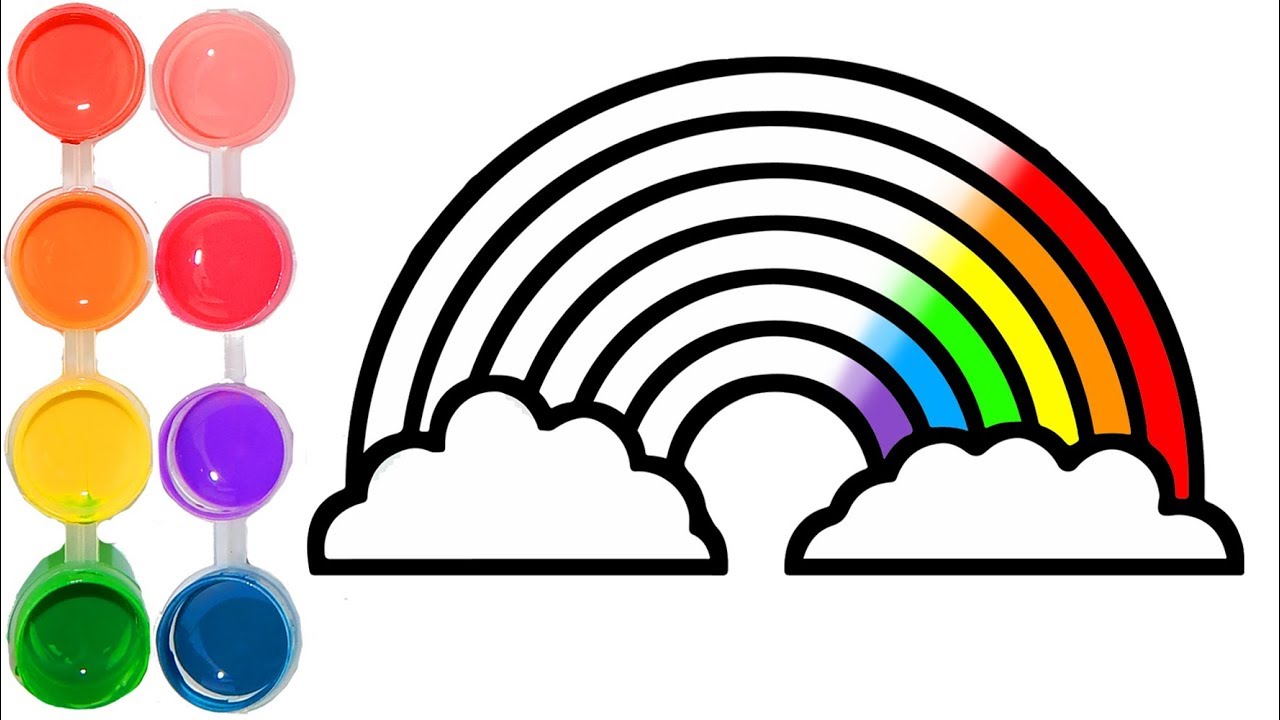 How draw a rainbow | easy drawing - YouTube