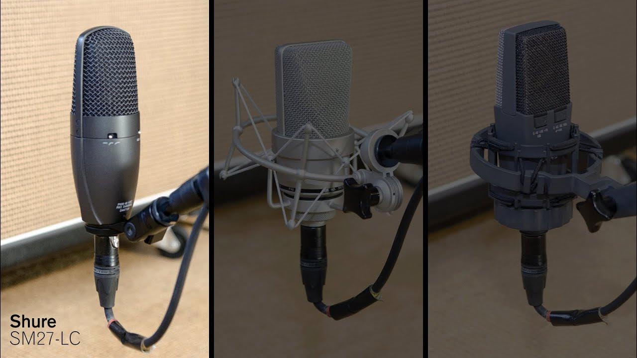 Guitar Recording Mic Comparison Shure SM27LC vs. AKG C414 BXLS
