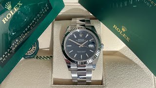 Unboxing New Rolex Datejust 126334 Blue Motif watch 2022 41mm