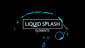 Liquid Splash Motion Elements | kitvideo.net