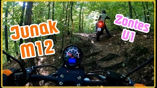 Zontes ZS 125 U1 i Junak M12 Vintage w lekkim terenie