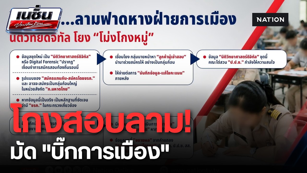 เจาะลึก! โกงสอบท้องถิ่นลาม "บิ๊กการเมือง" พบหลักฐานมัด IP มุ่งเป้าทำเนียบฯ โยงขบวนการฮั้ว สว. ล่าสุด