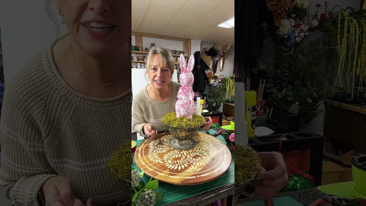 How to Create a Easter Bunny Floral Centerpiece 
