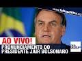 AO VIVO: PRESIDENTE JAIR BOLSONARO FAZ PRONUNCIAMENTO E CONCEDE ENTREVISTA - CPI, LULA, STF, MST..